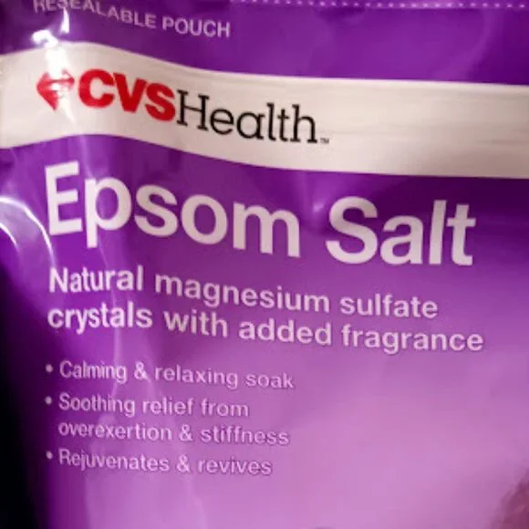 2pc LOT CVS Epsom Salt Lavender For Bath 44 Total Ounces (22 Ounces X 2)**NEW! - Picture 4 of 8